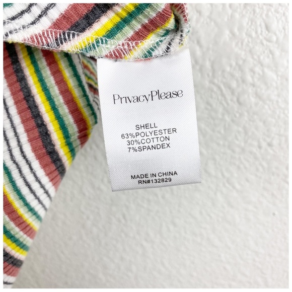 Privacy Please Montana Mini in Yellow Multi Stripe Size XS - Picture 10 of 10